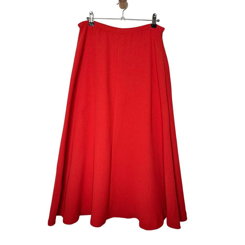 Double R Ranch Maxi Skirt Red Orange Southwestern Cowgirl Rodeo Size Medium